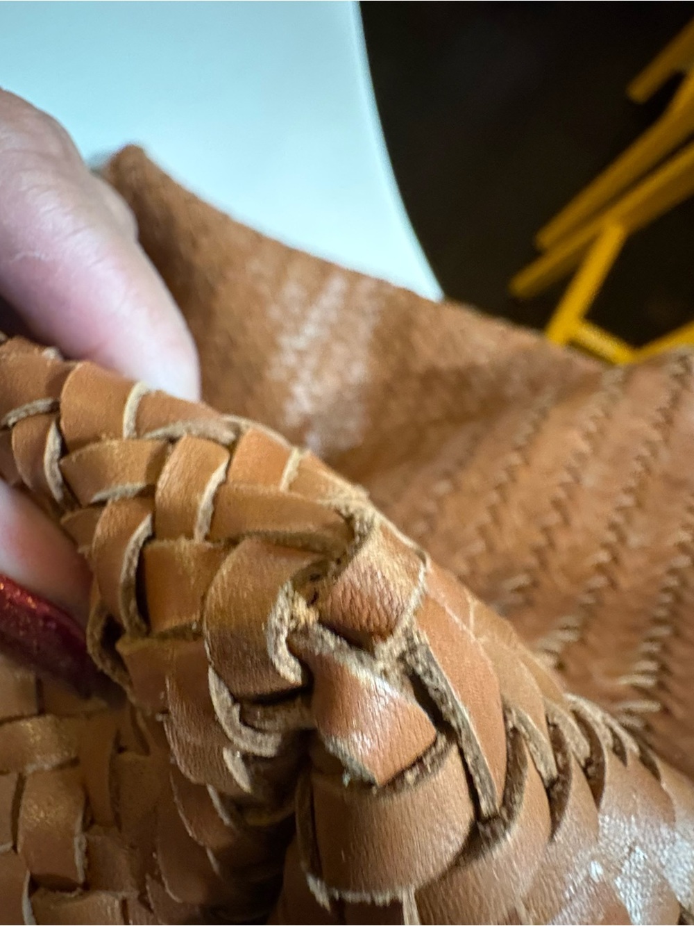 Madewell Brown Woven Leather Tote - Picture 9 of 13